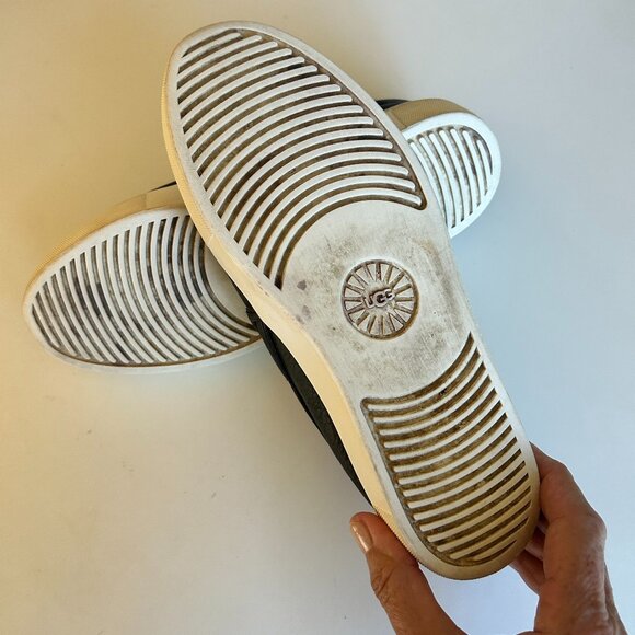 Black Leather Slip-On Sneakers - Picture 5 of 7